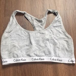 Calvin Klein Grey Sports Bra